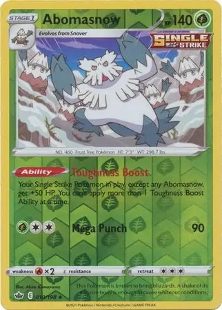 Chilling Reign Abomasnow #10/198 reverse holo